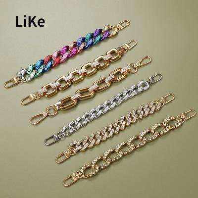 China Fashion.various Color.custom Logo Ladies Shoes Ornaments Color Metal Shoe Chain Accessories For Women for sale