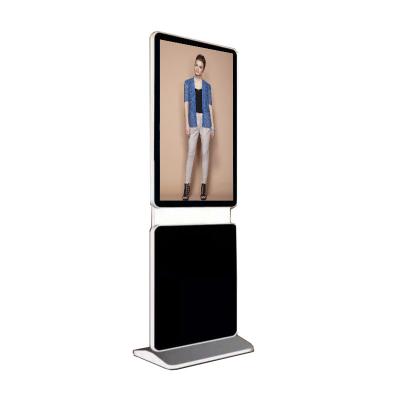 China 55 inch LCD 1000 nits high brightness qled floor standing window display monitor for sale