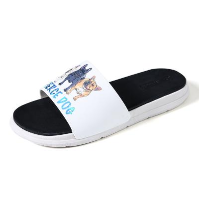 China Cushioning Comfortable Soft Indoor Beach Custom Sandals Logo Slippers Neutral Flat Bottom Suitable For Women's Slippers Sandals for sale