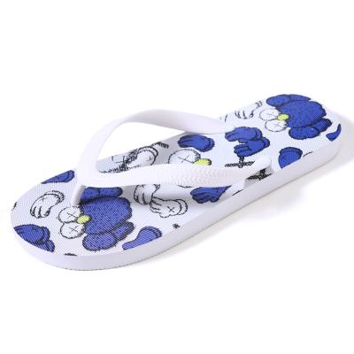 China Custom Made High Quality Durable Mens Eva Cushioning Flip Flops Bling Printed Custom Slippers Presentation Flip Flops for sale