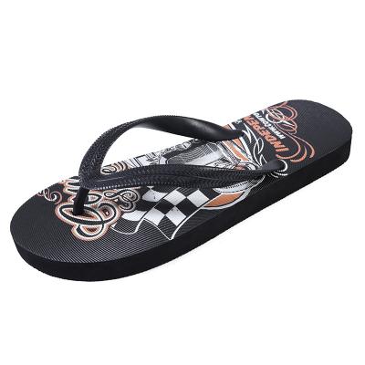 China Cushioning High Quality Durable Mens Eva Beach Rubber Sandals Custom Made Custom Flip Flops Flip Flops Slippers Printed Presentation for sale