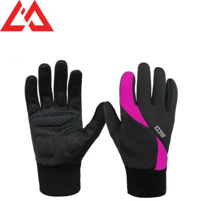 China Elegance Customized Breathable Anti Slip Wind And Water Reflective Full Finger Glove Screen Touch For Winter Climbing Cycling Resistant for sale