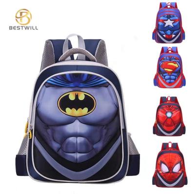 China Wholesale BESTWILL Waterproof Backpack Schoolbag Children Boys School Backpacks Marvel Waterproof Cartoon EVA School Bags Backpack Student for sale