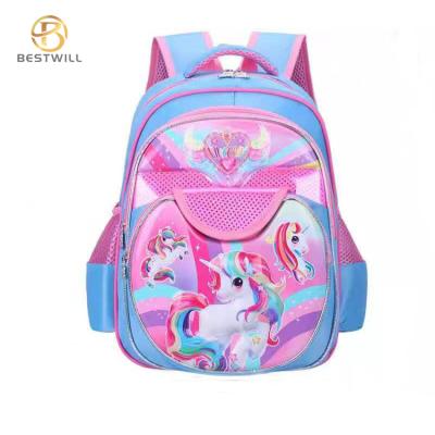 China Bestwill waterproof wholesale 2020 children girls cartoon school bags backpacks secondary stock for sale