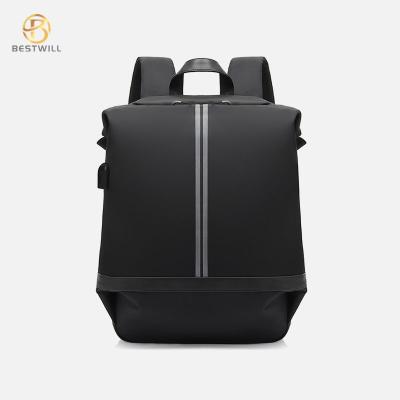 China With 2020 Smart USB Business Laptop Backpack Bestwill USB Travel Waterproof Backpack Men Business Backpack for sale