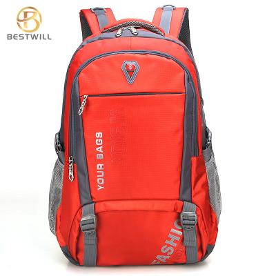 China With USB Charging Hot Selling Custom USB Backpack Men BESTWILL Sport Mochilas Hiking Trekking Rucksack Bag for sale