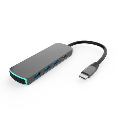 China Support all type-c USB3.0*3 HD-MI*1 AUDIO3.5mm*1 SD*1 TF*1 PD*1 turn hot selling computers 8 channel usb left hub fast charging vs for sale