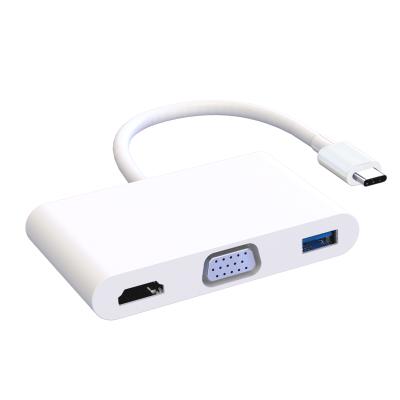 China Samsung S8 Hub Usb 3.0 5 In 1 ABS Aluminum Alloy PD USB3.0 HD-MI VGA 3.5 Audio Hub for sale