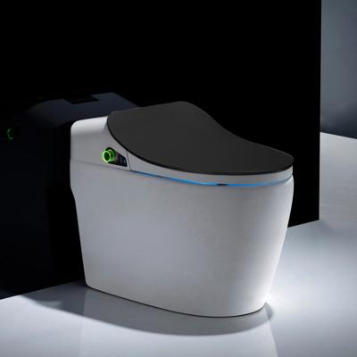 China Popular Chinese Automatic Operation WC Matte Black Automatic Flush Toilet Electric Intelligent Smart Toilet Bowl for sale