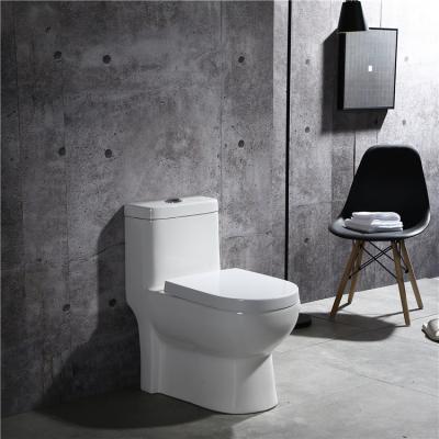 China High Quality Cheap Modern White Ceramic Double-Flow WC One Piece Toilet For Bathroom for sale