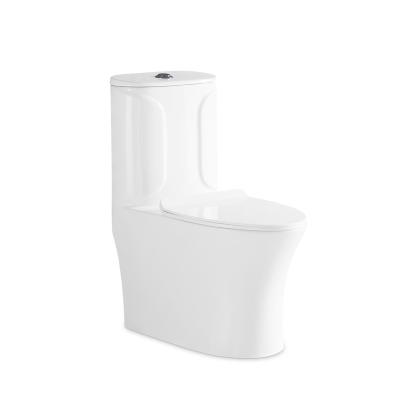 China Wholesale Cheap Modern Porcelain s Trap White Ceramic Double-Flow European Standard One Piece Toilet For Bathroom for sale