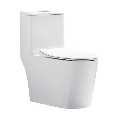 China Ceramic One Piece Toilet Bowl Bathroom Double-Flow China Home Toilet One Piece Sanitary Ware direct manufactary for sale