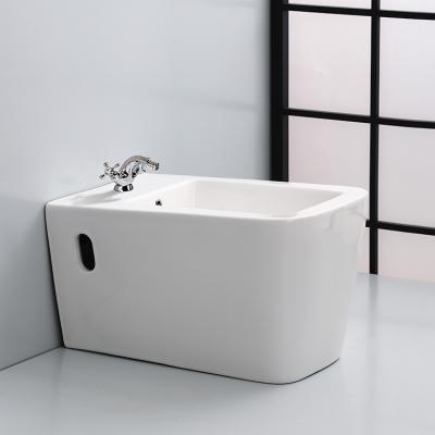 China Wholesale Modern Bathroom Style Non-electric Ceramic Rimless Wall Hung Toilet Bidet for sale