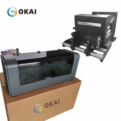 China OKAI DTF Kit A3 Desktop DTF Printer With XP600*2/ I3200*2 Print Head + A3 Powder Shaking fix Machine buy 3a printer for sale