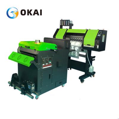 China 60cm DTF white ink printer PET film t-shirt XP600 t-shirt printing machine direct to film i3200 head direct to garments à venda