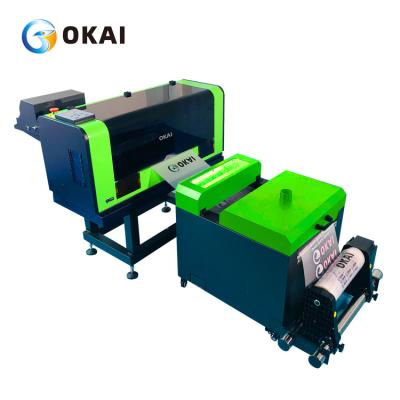 China Roll to roll printer 30CM A3 DTF Printer PET film XP600 two hrads T-shirt printer with powder shaking machine direct to film for sale