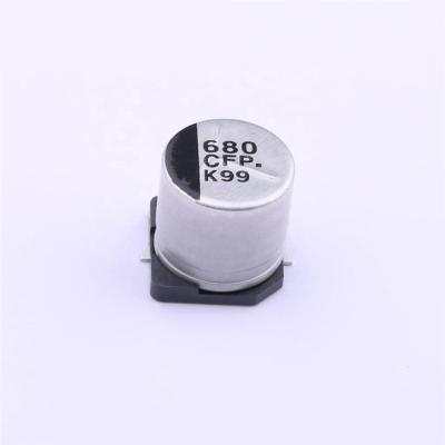 China Standard 680uF 20% French Fries Type Aluminum Electrolytic Capacitor 16VEEEFP1C681AP for sale