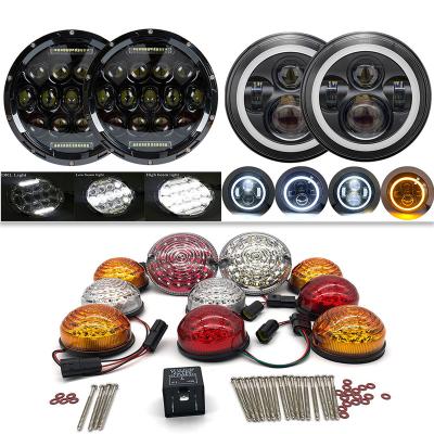 China For Defender 90-16 90/110 Front 83-90 10pcs Multi+Reversing Light Full Rise Rear Fog Lamp LED Defender Kit For Defender 1990-2016 for sale