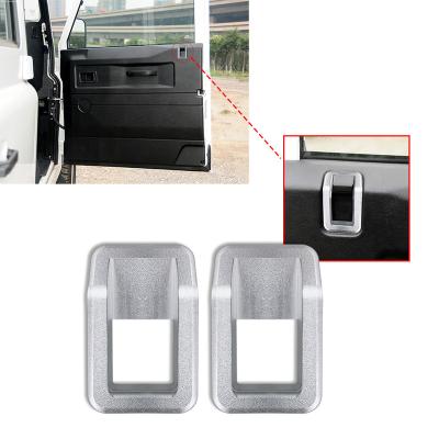 China Specially Authorized IP Car Internal Door Lock Outside Frame Handle Decoration Cover Auto Accessories For Land Rover Defender 90 110 130 04-19 for sale