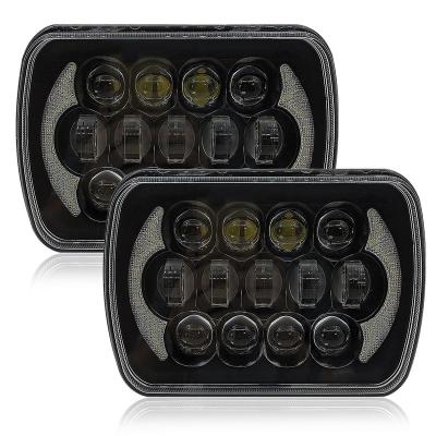 China Offroad Led Light 5X7 Led Headlights Sealed Beam Head Light Lamp With High Low Beam Driver Headlamp For Jeep Wrangler Yj Cherokee Xj for sale