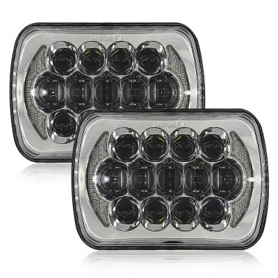 China 5x7 Offroad Led Projector Headlight 7x6 LED Light Bulb Set Sealed Beam Offroad Headlight Light For Jeep Cherokee XJ Nissan Motorcycle for sale