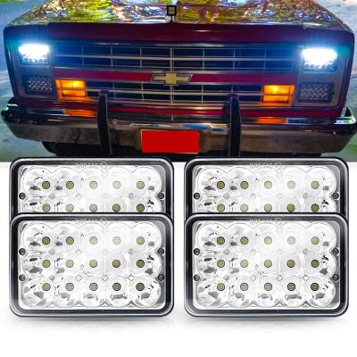 China Offroad Led Light Truck Light System 4x6 Inch DOT Approved Headlight Square 5