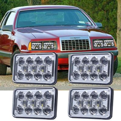 China LED Truck Headlights 4x6 inch Rectangular Spotlight Sealed Beam Offroad Led Headlight For Peterbilt Kenworth T800 T400 T600 W900B/L for sale