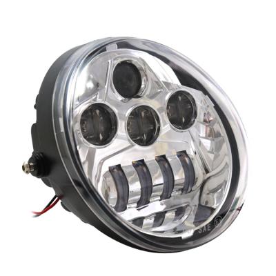 China PMMA Factory ODM Service Motorcycle DRL Aluminum Black Dot Approved 12V Led Headlight For V Rod VROD VRSCA VRSC Headlight for sale