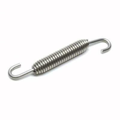 China Custom High Quality Yisen Stainless Steel Long Stretch Thin Extension Spring With Hooks for sale