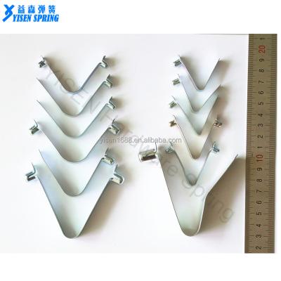 China Coil or flat V shape spring clip with button for sale