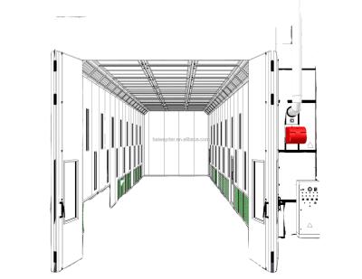 China PAINTING & Outdoor Large Truck Paint Booth Oven Bus COOKING Spray Booth For Commercial Spray Booth for sale