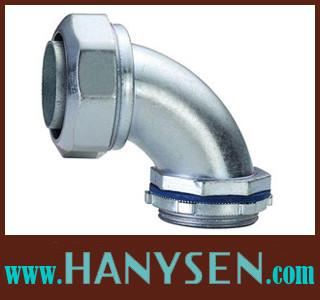 China flexible metal conduit liquid tight angle connectors for sale