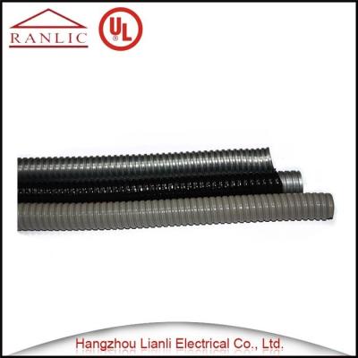 China Grey / Black Galvanized Steel Flexible Electrical Conduit with PVC Coated for sale