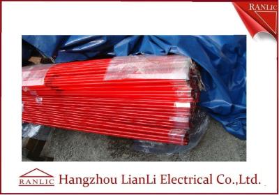 China 1/2“ 3/4“ pvc bedekte Stijve Elektrobuispijp 3.05M in Groen, Sinaasappel met een laag Te koop