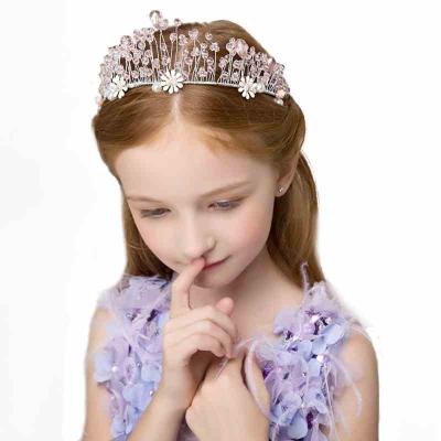 China Elegant Girl Bridal Bridal Headpiece Tiara Headpiece Accessories Hair Band Headwear for Performance Wedding Halloween Christmas and Birthday Party for sale