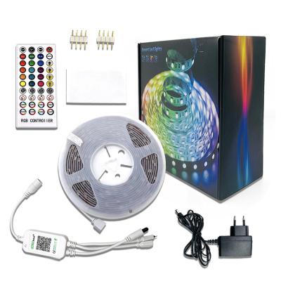 China New-designed App Kit Music Sync Voice Control Google Alexa Tuya Full 5050 5m 10m Waterproof Wifi Smart RGB Home Controlled Led Strip Light for sale