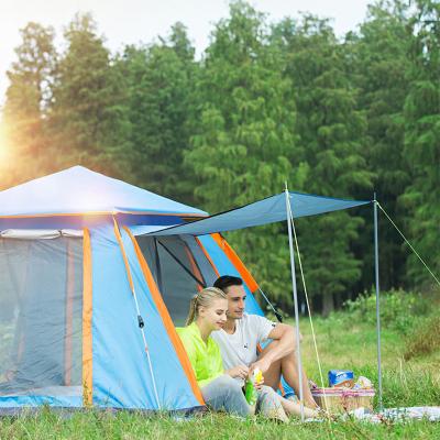 China UV-resistant 8 person 8 x 4 meter waterproof best-selling outdoor large family camping canvas tents for sale