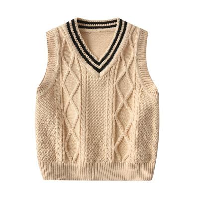 China 2021 anti-shrinkage autumn and winter new children's clothing children's knitted children's cotton sweater vest for sale