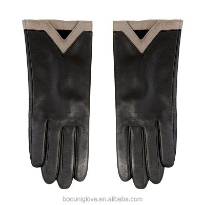 China Artist and fancy women's fashion leather driving gloves autumn and winter touch screen fashion leather for sale