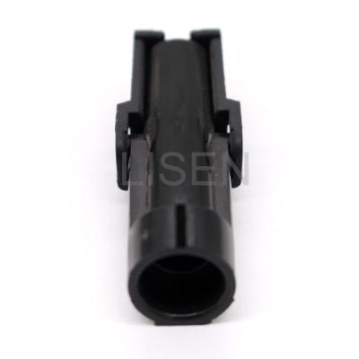 China 1 Pin Black Sealed Male Weather Pack Automotive Series Connector 12010996 for sale