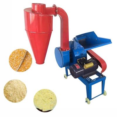 China Powder Small Animal Feed Milling Machine Hammer Mill Machines Poultry Feed Making Machine With Cyclone for sale