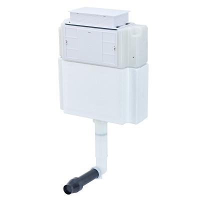 China Dual-Flow Dual Flush White Plastic Cistern Thickness 140mm In Wall Concealed Toilet Cistern for sale