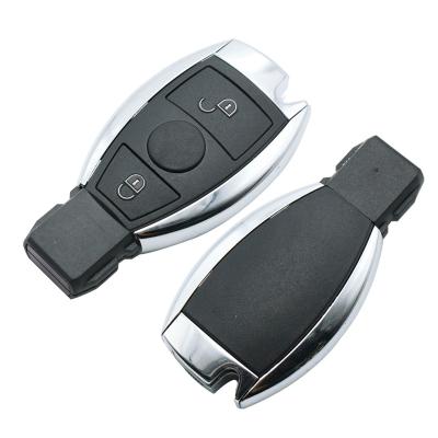 China Plastic Replacement Car Remote Fob For Mercedes Key Shell Case 2 Button Key Cover For Benz Mercedes Single Battery for sale