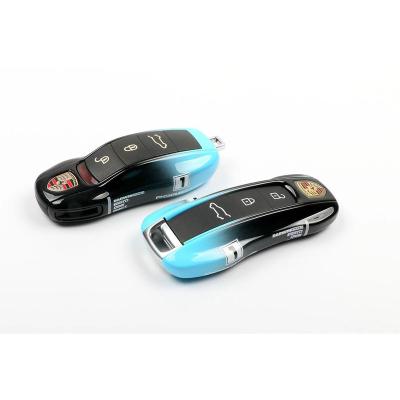 China Decorate Automobile Keys Car Styling Car Racing Item Printed Car Key Shell Replace Case Suitable For Porsche Macan Panamera for sale