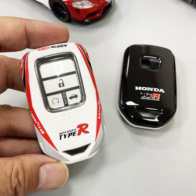 China Fan Club Car Styling Magnetic PC TPU Printed Hard Car Key Cover Case Compatible With Honda for sale