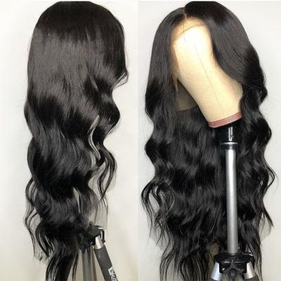 China Unprocessed Body Wave Body Wave Cuticle Aligned Brazilian Hair Lace Front Wig For Black Women for sale