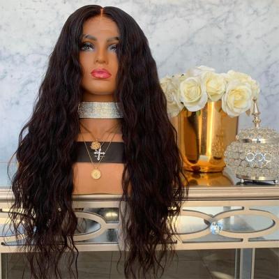 China Water Wave Peruvian Lace Front Human Hair Cuticle Aligned Virgin Human Hair Wigs 26 Inches for sale