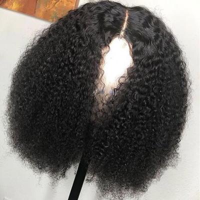 China Brazilian Lace Front Fake Scalp Human Hair Color 13x6 Fake Scalp Natural Virgin Short Curly Lace Front Human Hair Wig for sale