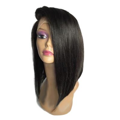 China Super Soft Virgin Bob Wig New Style 100% Virgin Brazilian Hair Full Lace Wig for sale