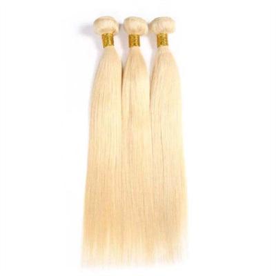 China Fast Shipping Straight Colored Hair Weaves Wholesale Natural Raw Blonde Remy Human Hair 613 for sale